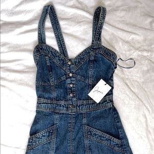 Denim skater dress